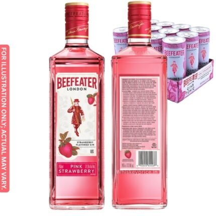 Beefeater Gin & Tonic Can pink strawberry