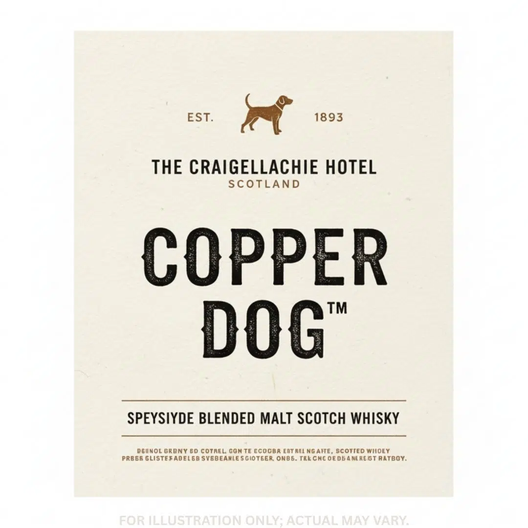Copper dog whisky logo