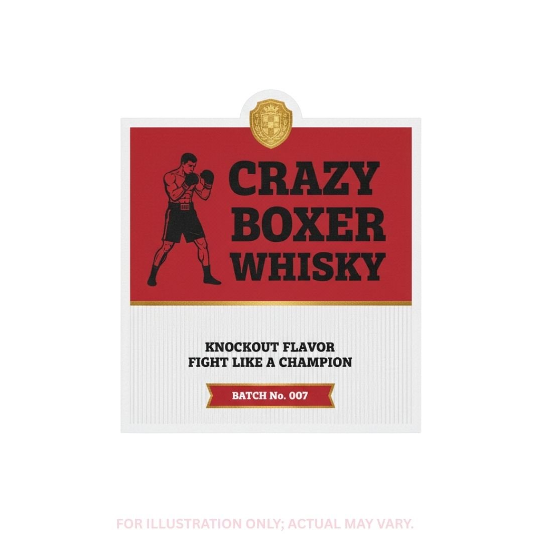 Crazy Boxer liquor logo