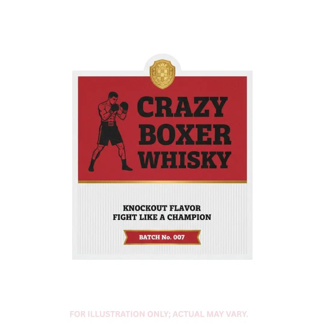 Crazy Boxer liquor logo