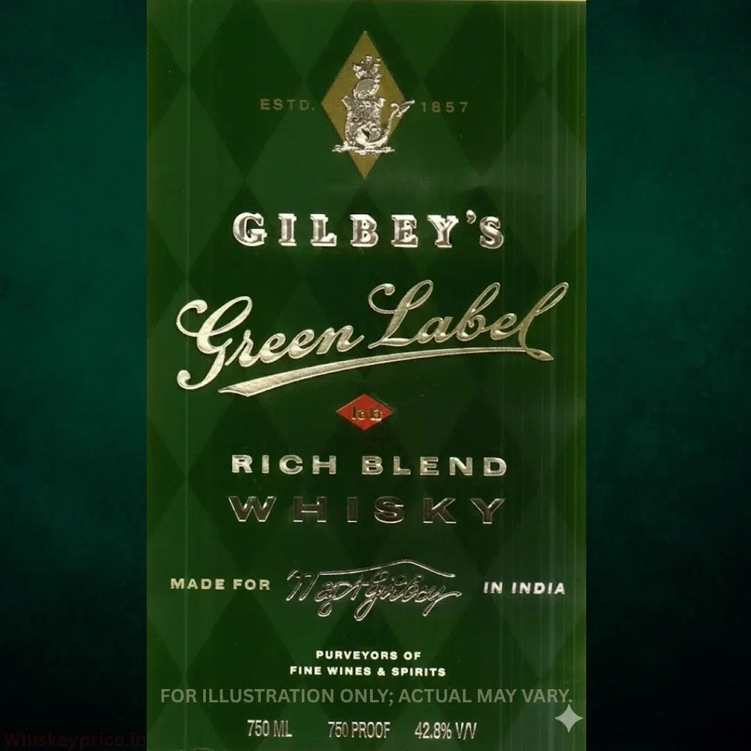 Gilbey’s Green Label whisky logo