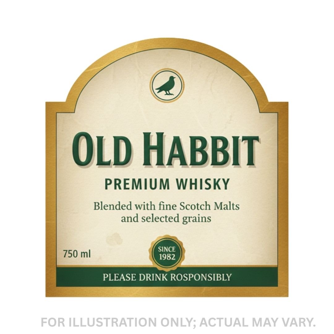 Old Habbit whisky logo