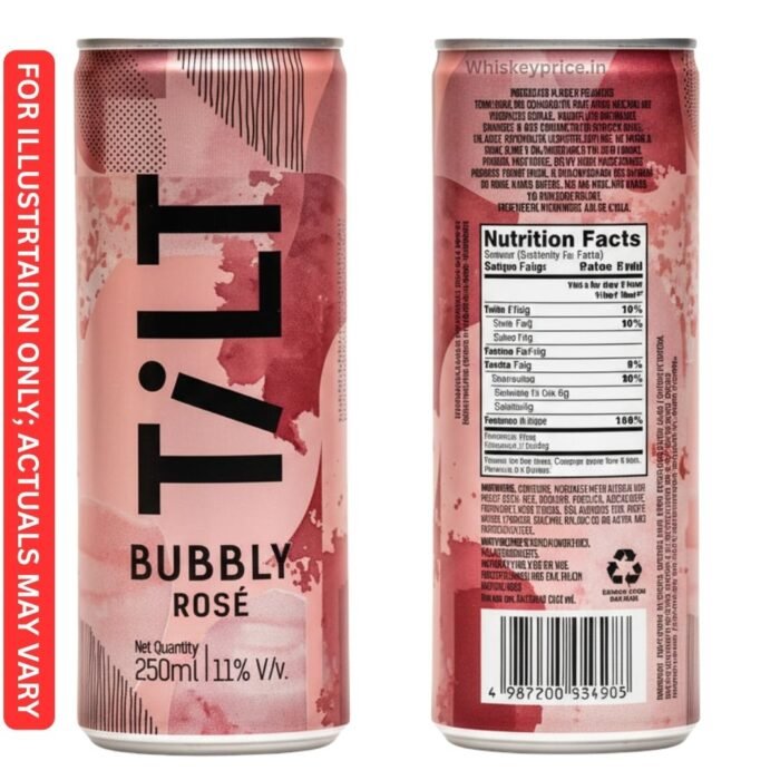 Tilt Bubbly Rose Can