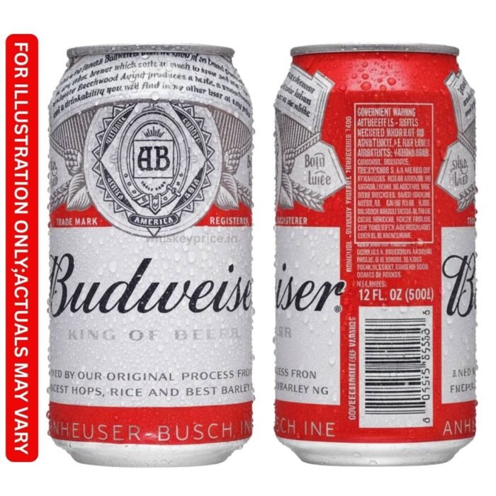 Budweiser beer price in Haryana (Can/Bottle)