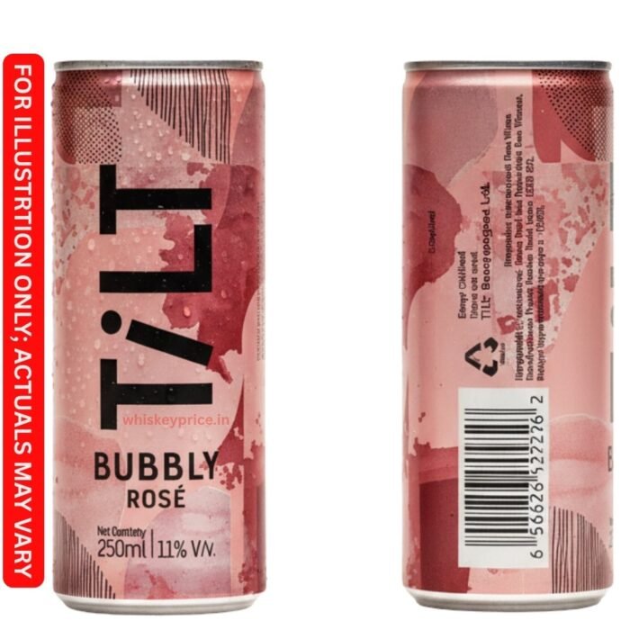 Tilt Bubbly Rose Can