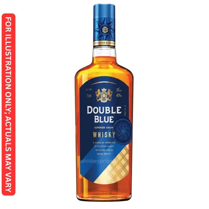 double blue premium blended whisky