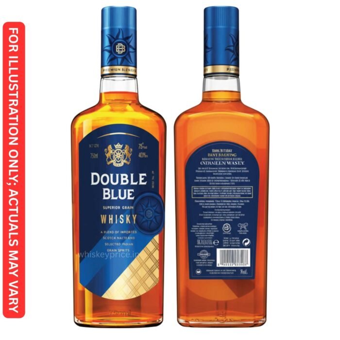 double blue premium blended whisky