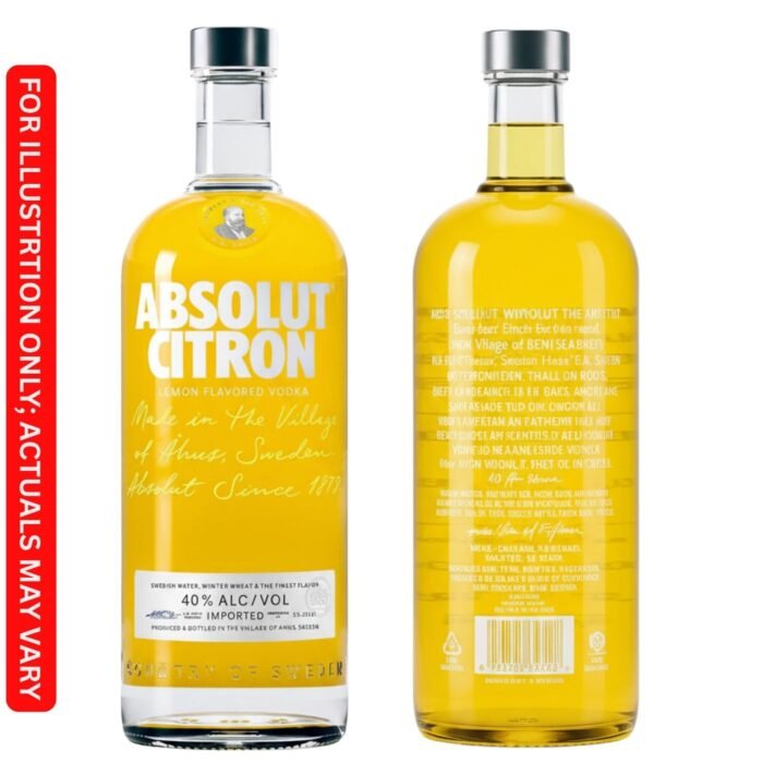 Absolut Citron Lemon vodka